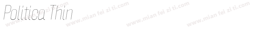 Politica Thin字体转换